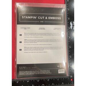 Retired Stampin' Up! Cut & Emboss Dies Christmas Cheer 156388